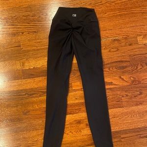 Crop shop boutique black scrunch high waisted leggings